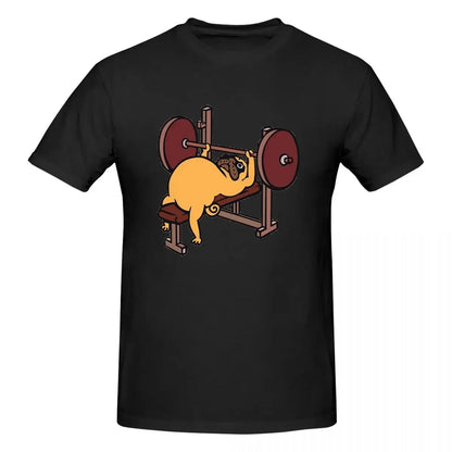 Bench Press Pug 👕 (Unisex T-shirt)