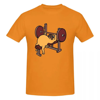 Bench Press Pug 👕 (Unisex T-shirt)