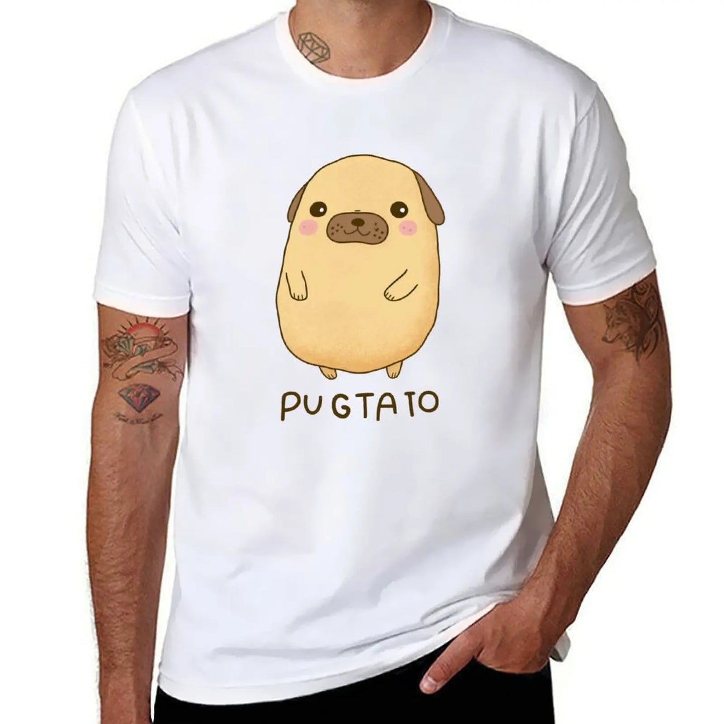 Mini PugTato anime style 🥔👕 (unisex T-shirt)
