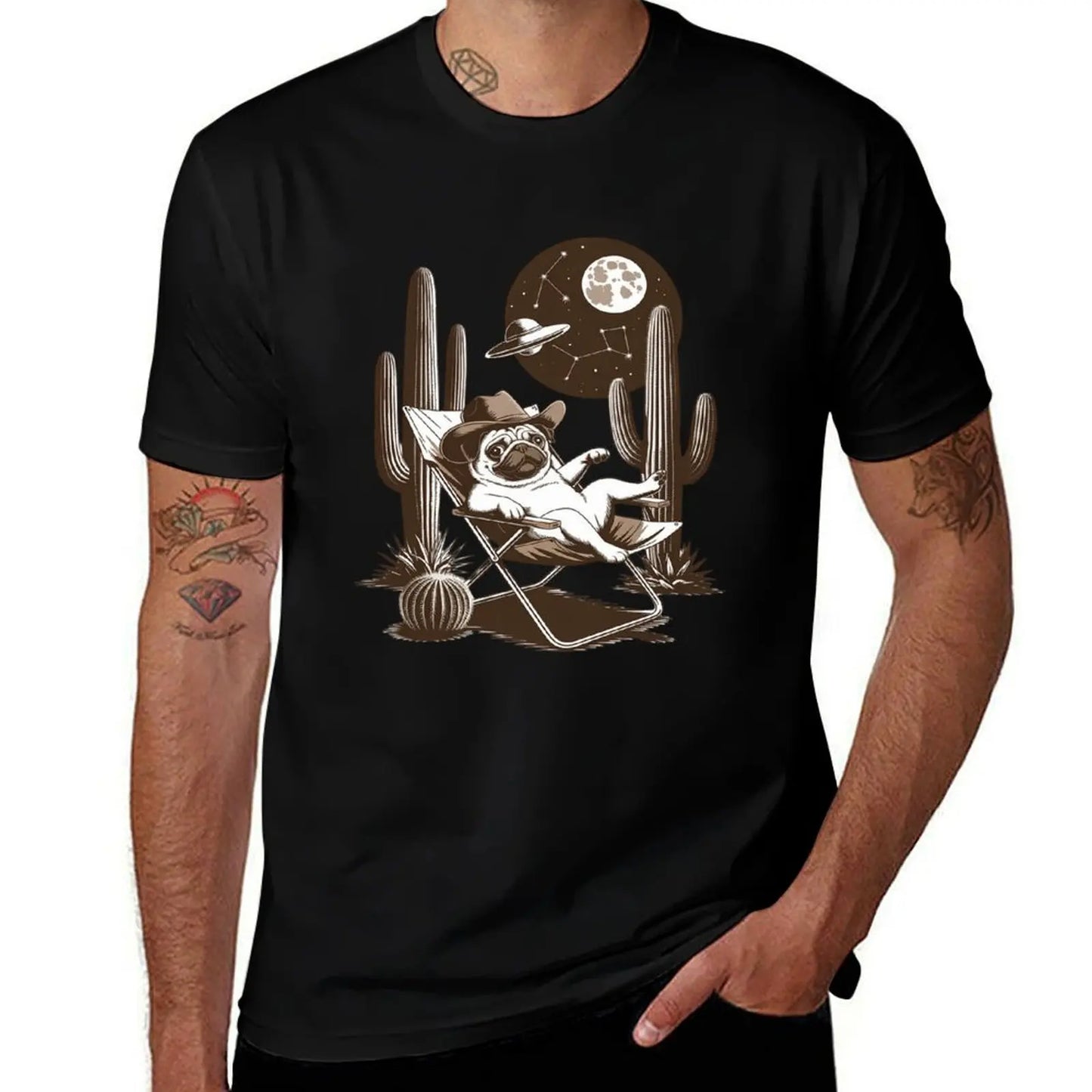 Pug Western Life 👕 (unisex T-shirt)