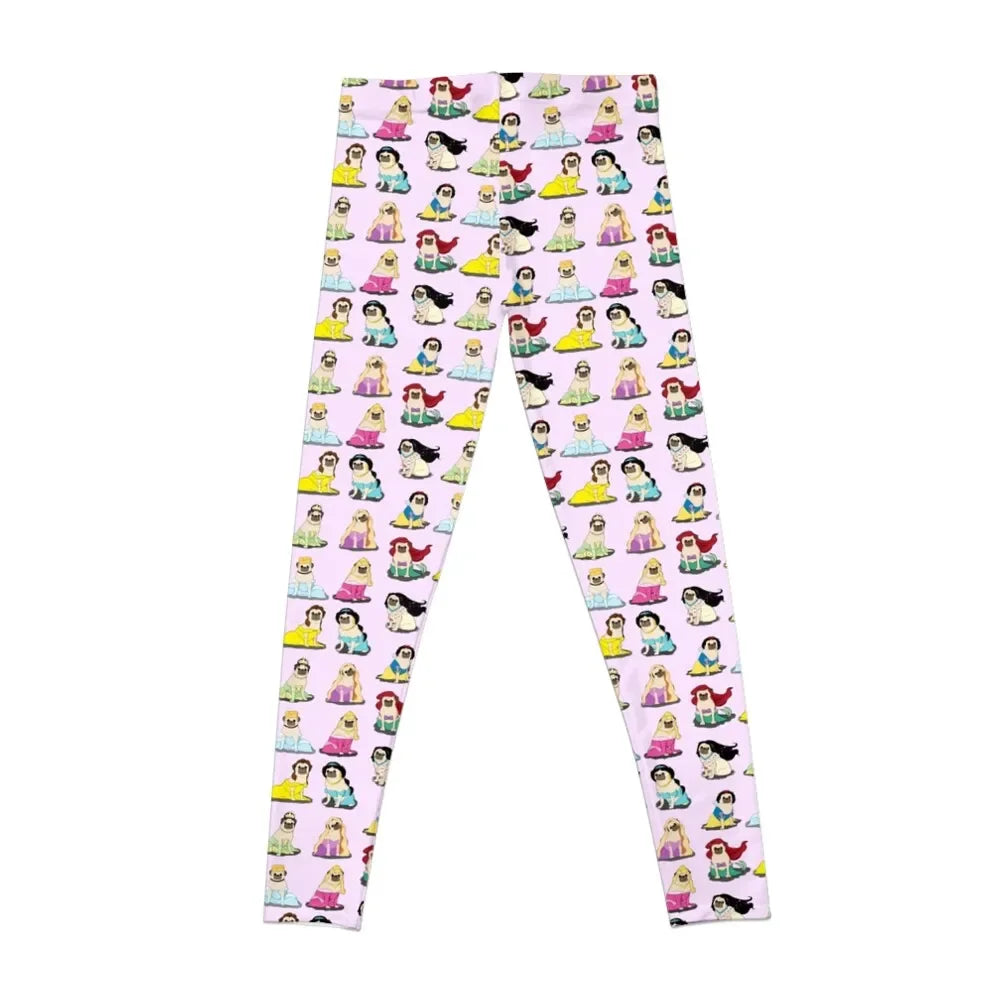 Mermaid Pug Yoga Pants / Leggings