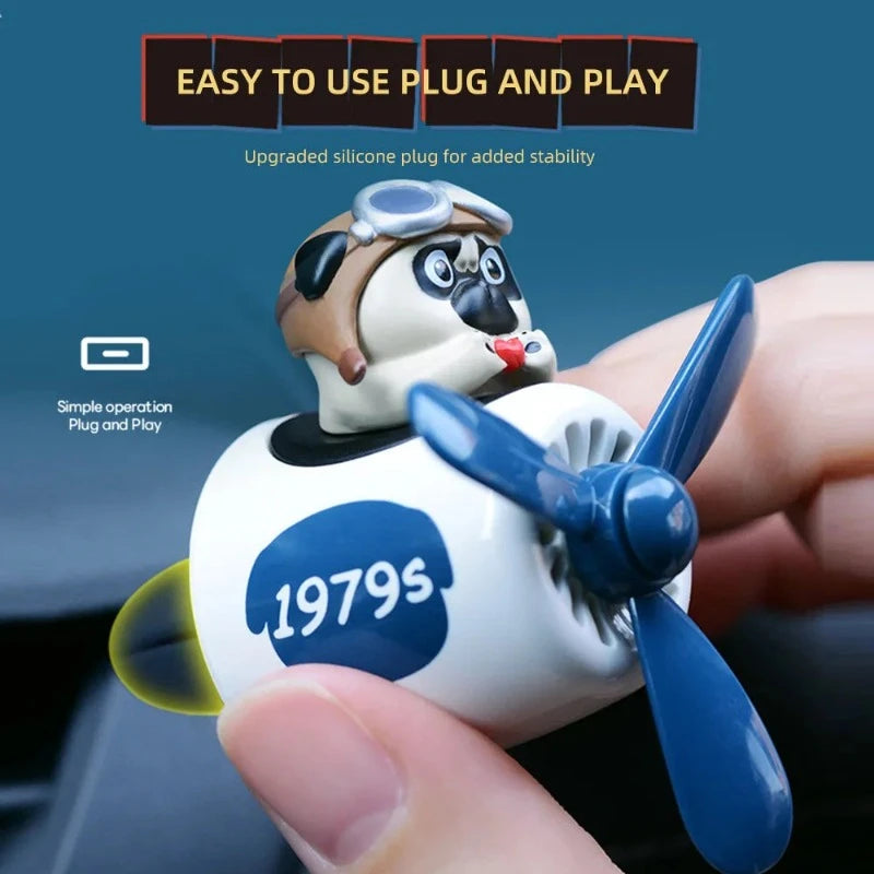 Pug the Pilot Car Air Freshener