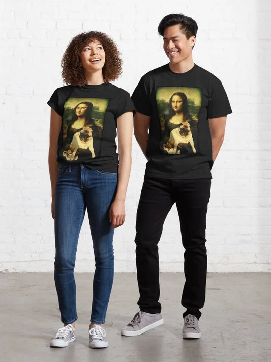 Monalisa Pug 👕 (Unisex T-shirt)