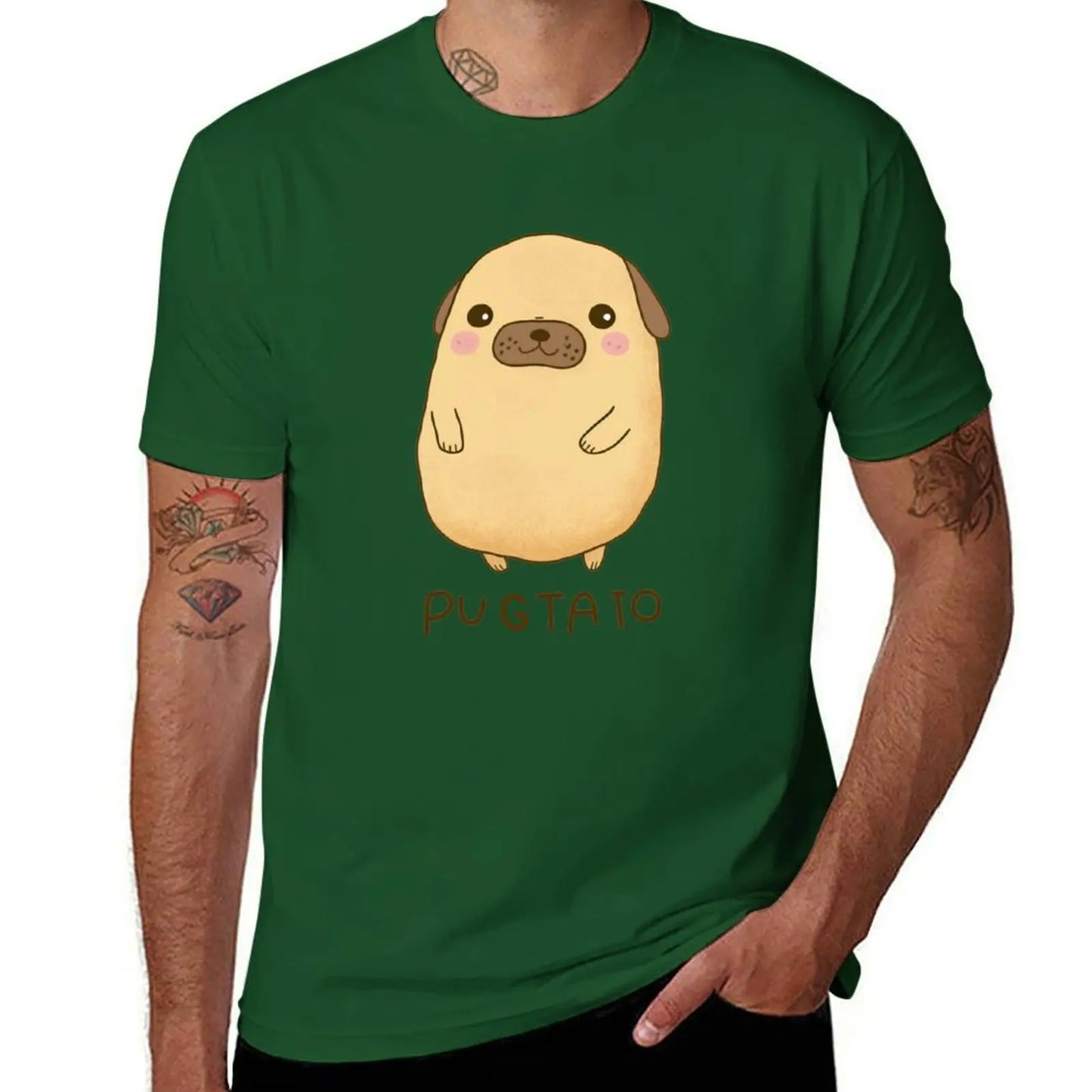 Mini PugTato anime style 🥔👕 (unisex T-shirt)