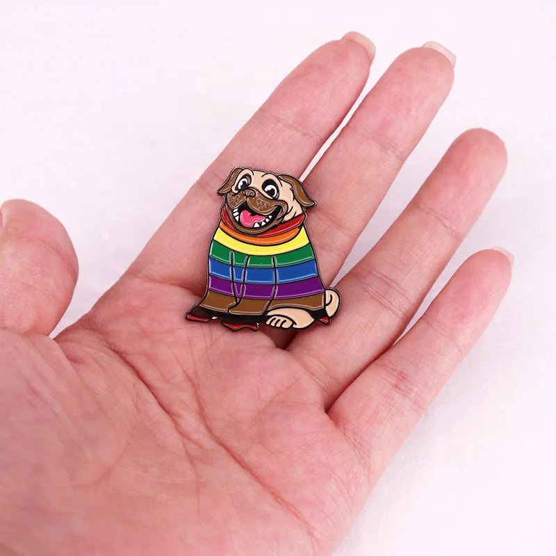 🌈Pug Brooch / Pin