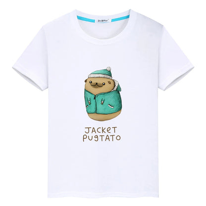 Jacket PugTato 🥔👕🧒 (unisex T-shirt for kids - available in 8 colours )