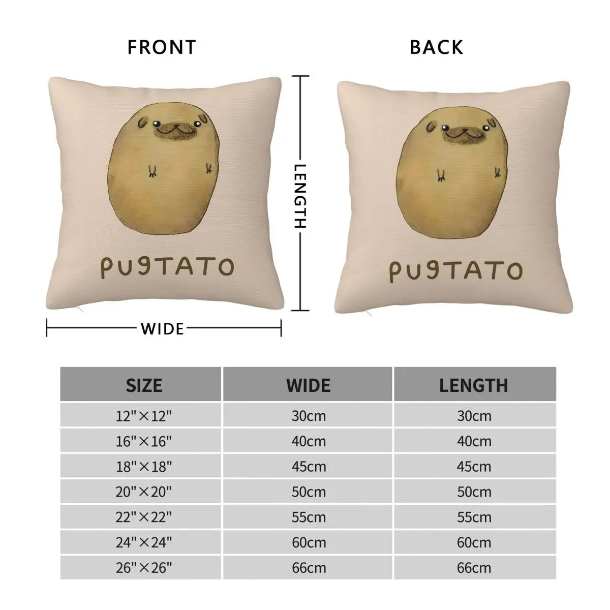 Jacket PugTato 🥔(cushion cover)