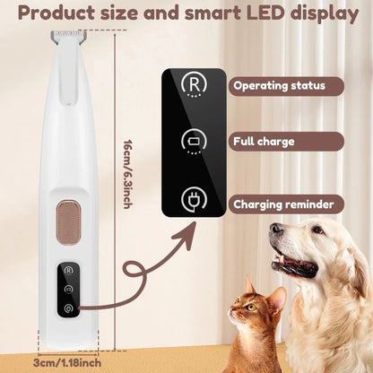 Dog Paw Trimmer with LED Light 🐾