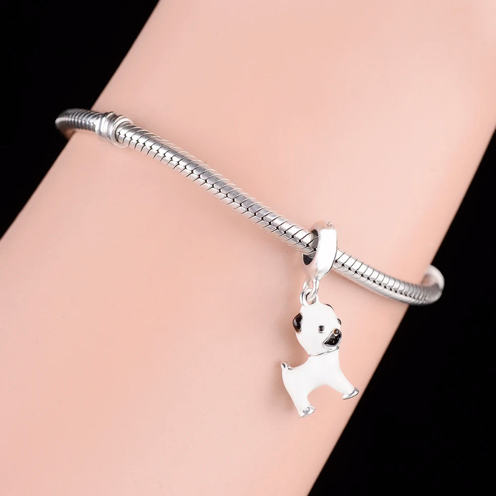 Pug Bead / Charm (Bracelet is not included)