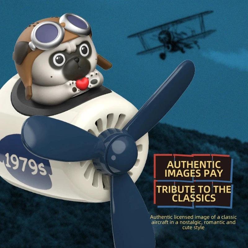 Pug the Pilot Car Air Freshener