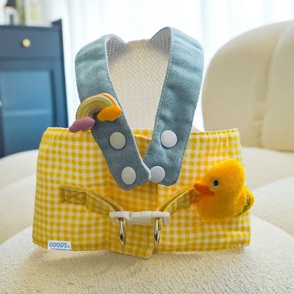 Dog Harness with Duck logo + Leash + Hat 🧢 🦆