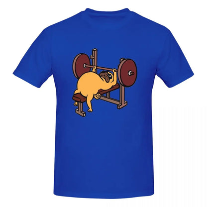 Bench Press Pug 👕 (Unisex T-shirt)