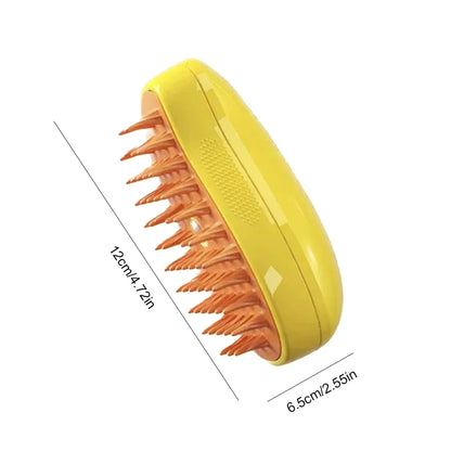 Mango shaped Steam Brush, pet hair removal 3 in 1 man 🥭 (available in 2 colours)