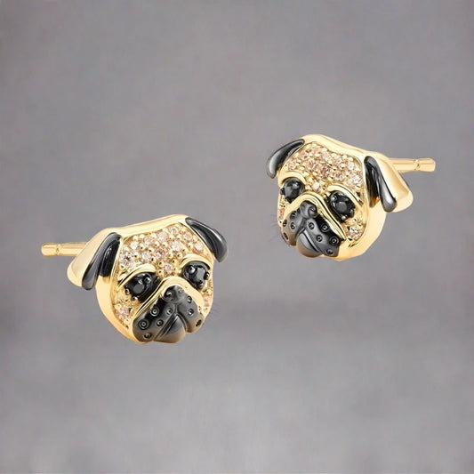 Elegant Pug Earrings