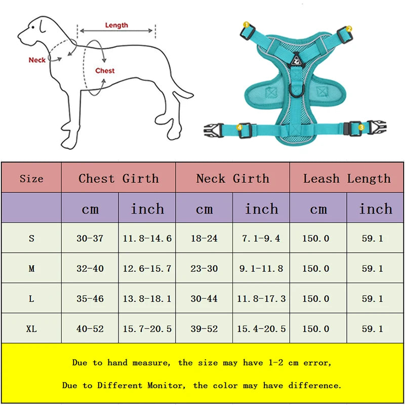 Adjustable Harness + Leash Set (available in 6 colours)