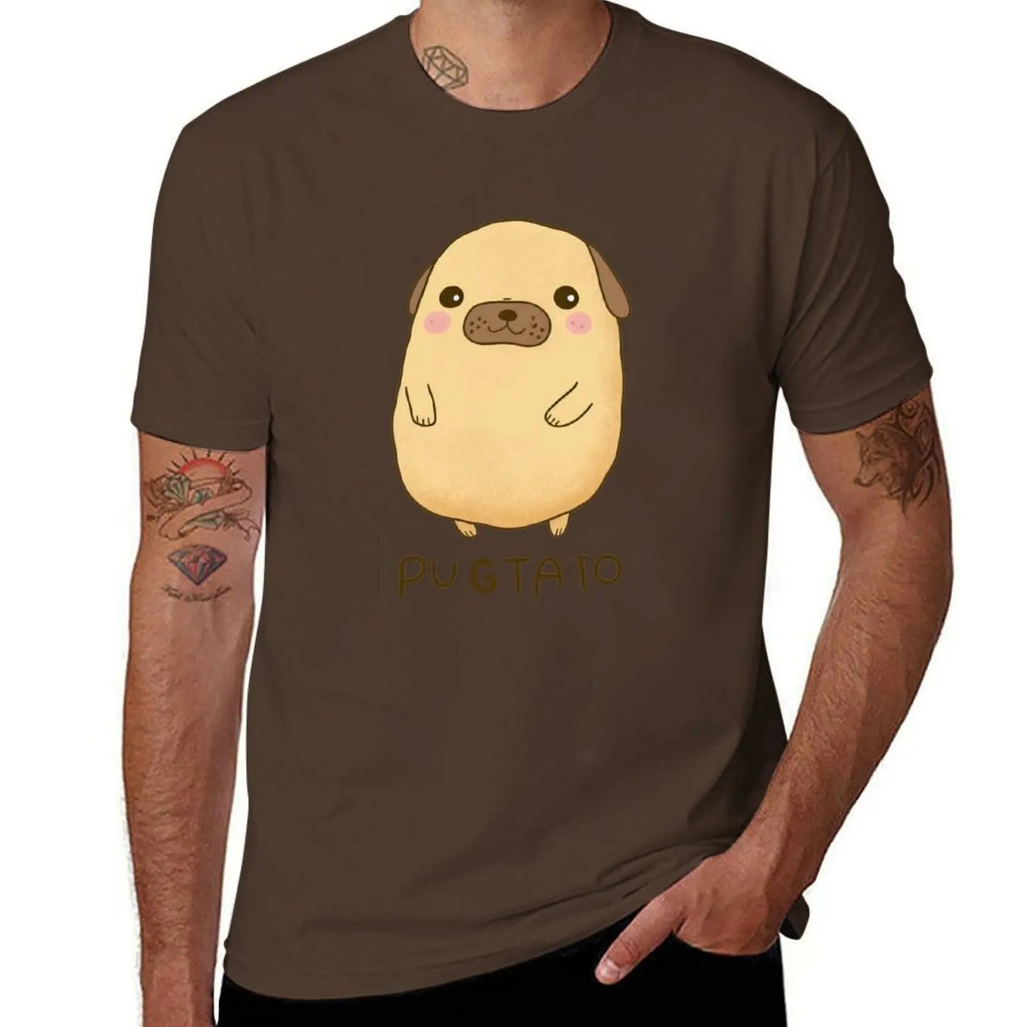 Mini PugTato anime style 🥔👕 (unisex T-shirt)