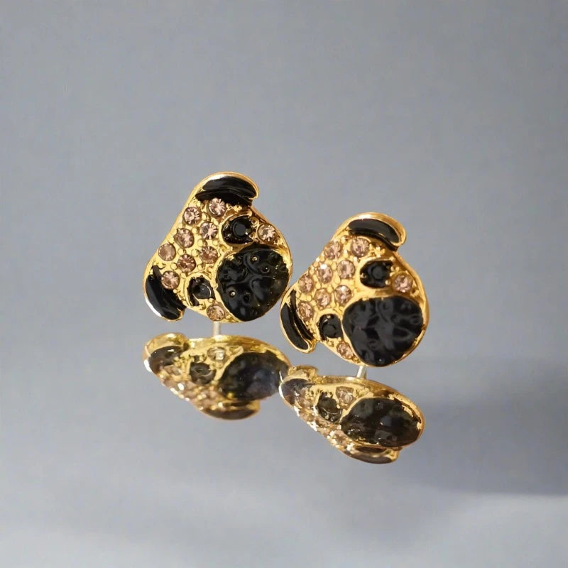 Elegant Pug Earrings