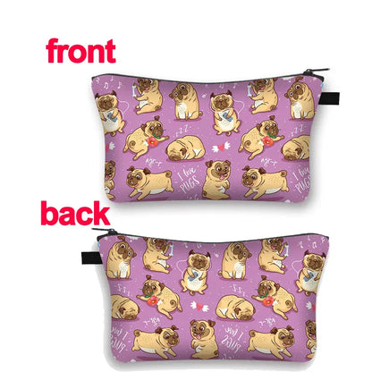 I Love Pugs (Makeup Bag)