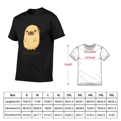 Mini PugTato anime style 🥔👕 (unisex T-shirt)