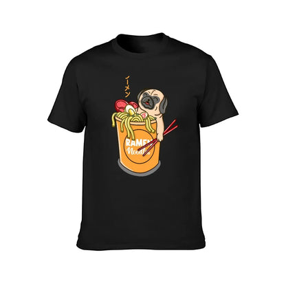Pug Loves Ramen Noodles❤️🍜 👕 (unisex T-shirt)