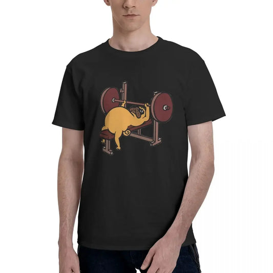 Bench Press Pug 👕 (Unisex T-shirt)