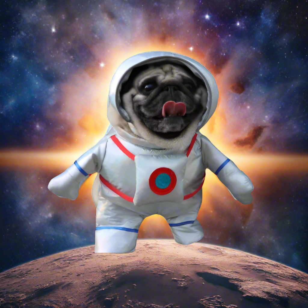 Astronaut Pug Halloween Costume 🧑‍🚀🌌