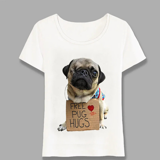 Free Hugs Pug (unisex T-shirt)