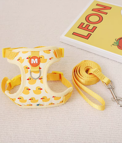 Cute Yellow Harness 🦆 + Leash