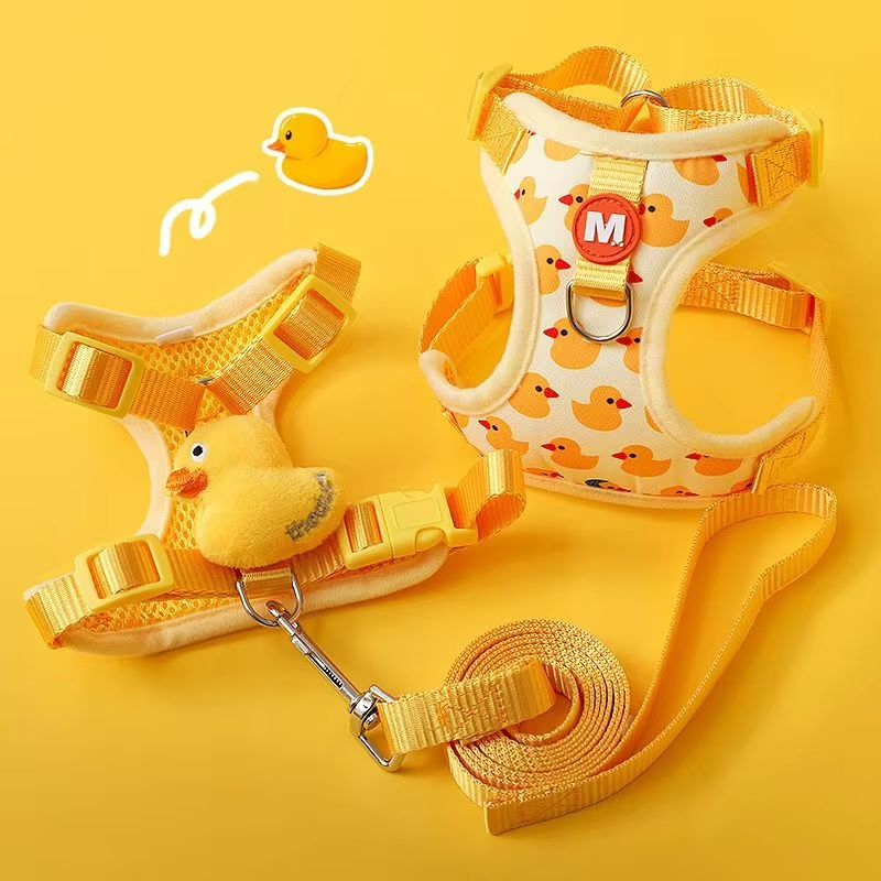 Cute Yellow Harness 🦆 + Leash