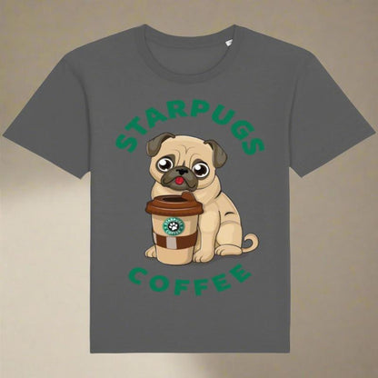 StarPugs T-Shirt 🐶☕ (unisex T-shirt - available in 5 colours)