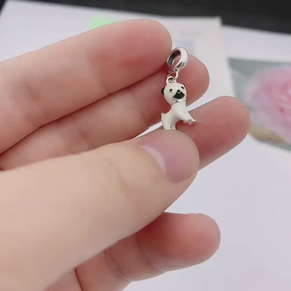 Pug Bead / Charm (Bracelet is not included)