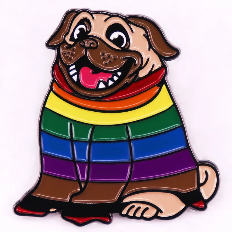 🌈Pug Brooch / Pin