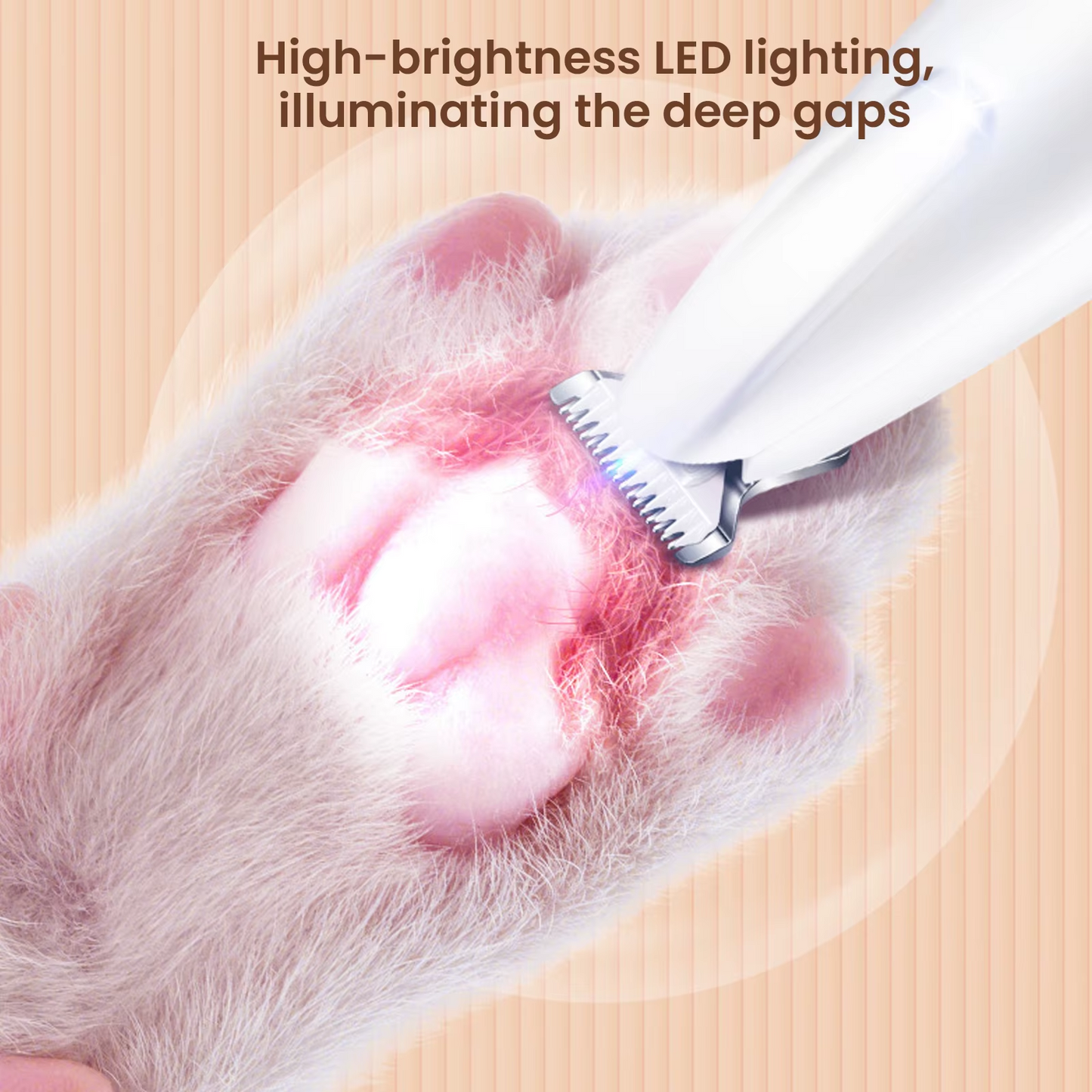 Dog Paw Trimmer with LED Light 🐾