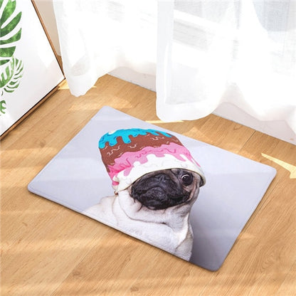 Funny carpets with pugs