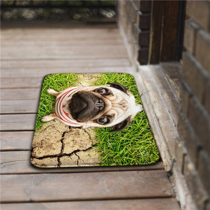 Carpet with pug