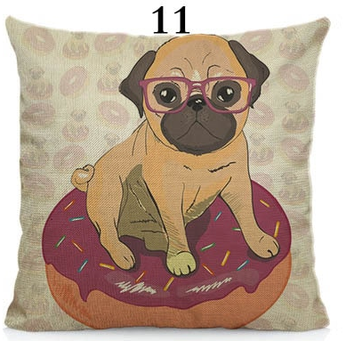 We R cool pugs cushion cover