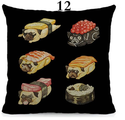 Cool pugs cushion cover