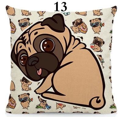 Cool pugs cushion cover