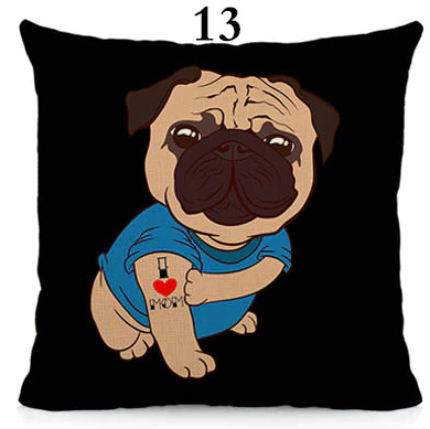 We R cool pugs cushion cover