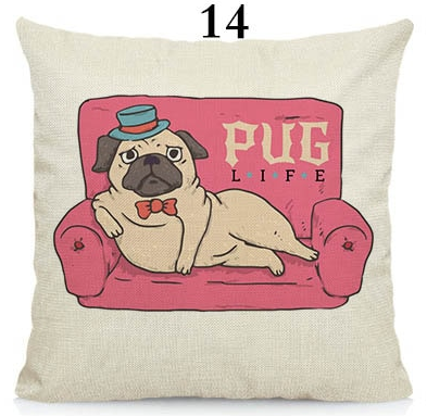 Cool pugs cushion cover