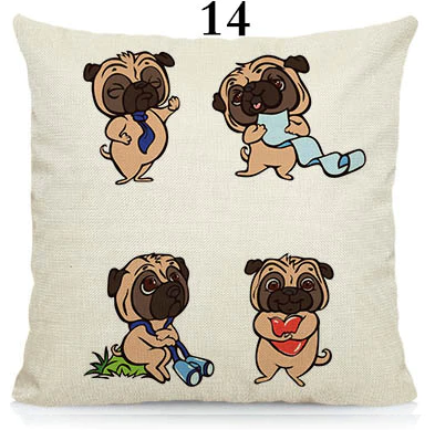 We R cool pugs cushion cover