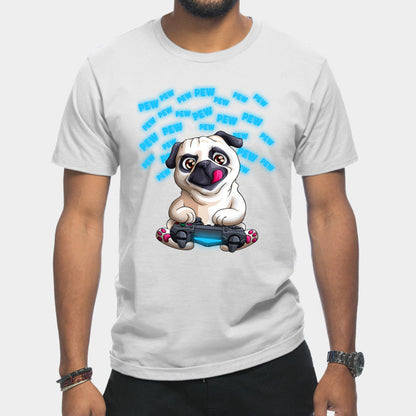 Gamer Pug (unisex T-shirt)