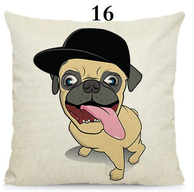 We R cool pugs cushion cover