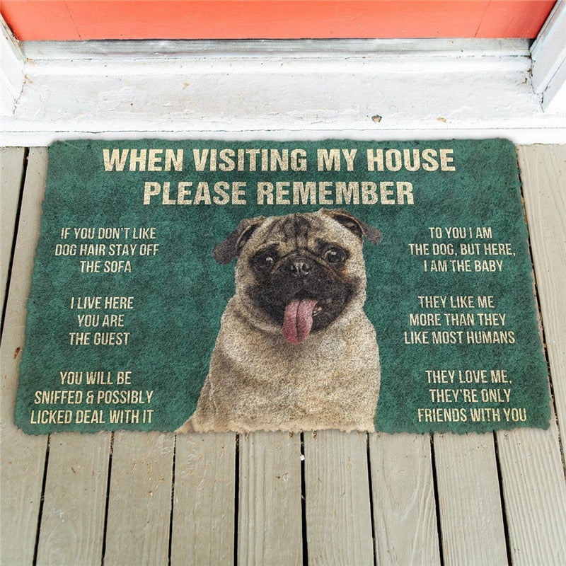 The rules of the pug carpet