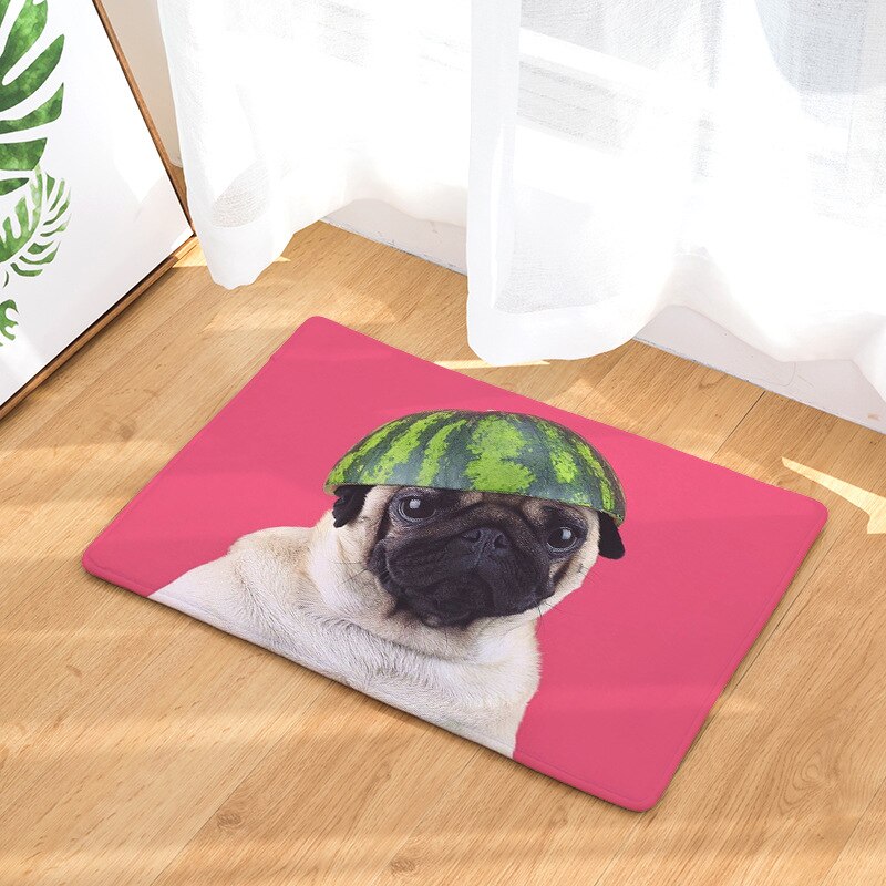 Funny carpets with pugs