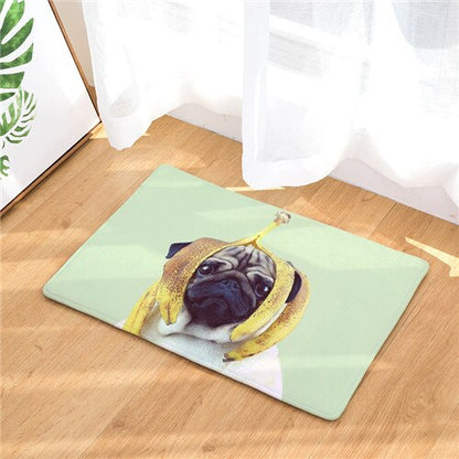 Funny carpets with pugs