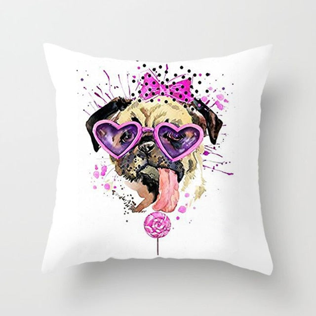 Pugs cushion cover