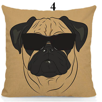 We R cool pugs cushion cover