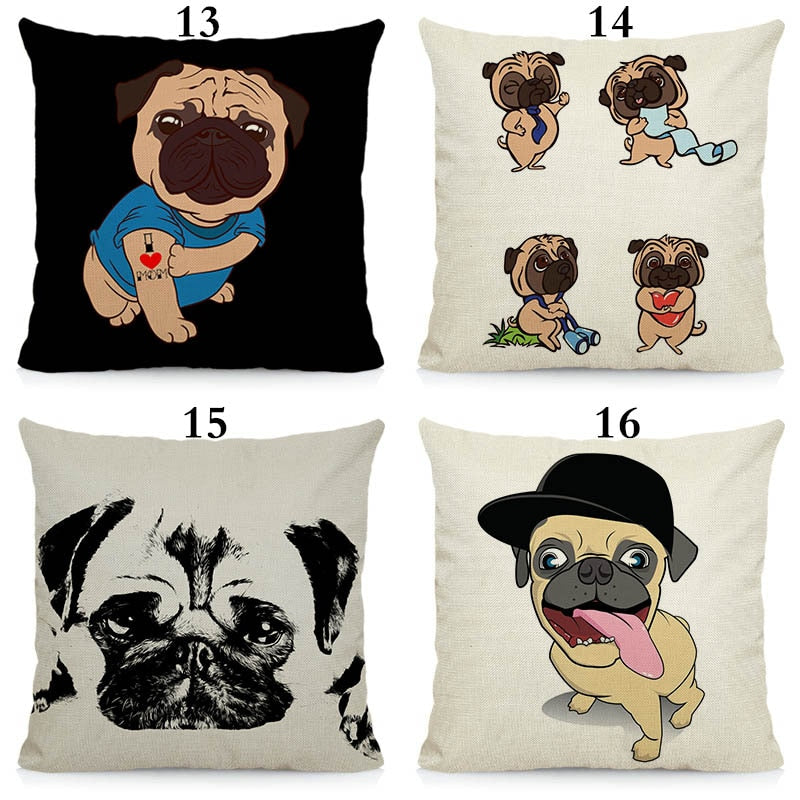 We R cool pugs cushion cover