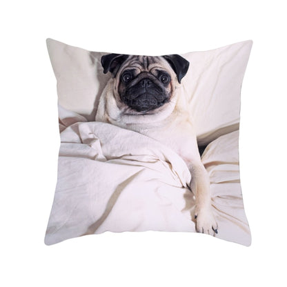 Creative pugs cushion cover